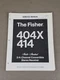 Fisher 404X/414 Stereo Receiver Service Manual D-3365