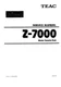 Service manual for Teac Z-7000