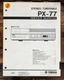 Yamaha PX-77 Record Player / Turntable Service Manual *Original*