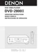 Operating Instructions for Denon DVD-2800 MK2