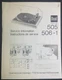 DUAL 505 506-1 Turntable Service Manual Photocopy