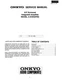 Service manual for Onkyo A-SV810 PRO