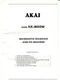 Akai Model HX-M50W Cassette Deck Schematic Diagram & PC Boards