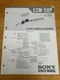 Sony ECM-50P Electret Condenser Microphone Service Manual Original OEM Vintage