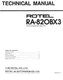 Service Manual Guide For Rotel RA-820 BX3
