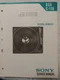 SONY BSR C-116 Turntable Service Manual 2 Late Serial Numbers Original