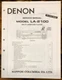 Denon LA-2100 Laserdisc LD Player  Service Manual *Original*
