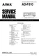 Service Manual Guide For Aiwa AD-F810