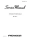Service manual for Pioneer PL-12 M