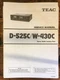 Teac D-525C W-430C Cassette Service Manual *Original*
