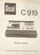 Dual - Model C 919 Service Manual - Original