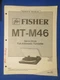 Fisher MT-M46 Turntable Service Manual Factory Original The Real Thing  