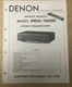 Original Denon Service Manual for the PRA-1200 PreAmplifier 