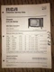 RCA Victor 1968 T17 Color TV Service Data Manual CTC28 Chassis Series E & F