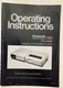 Vintage Panasonic Omnivision VHS PV-5400 / PV-A540 Or Operating Instructions