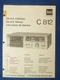 Dual C812 Cassette Service Manual Factory Original The Real Thing    v1