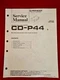 Vintage 1993 Pioneer Original Service Manual for CD-P44 Multiple Install Adaptor