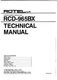 Service manual for Rotel RCD-965 BX