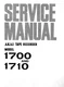 Service Manual Guide For Akai 1700, 1710