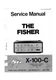 Service Manual Guide For FISHER X-100 C