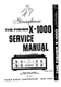 Service Manual Guide For FISHER X-1000