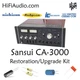 SANSUI CA-3000  amp rebuild restoration Capacitor Kit repair instructions