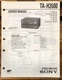 Sony TA-H2600 Amplifier  Service Manual *Original*
