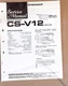 Pioneer CS-V12 SPEAKER Service Manual *Original*
