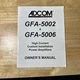 ADCOM GFA-5002 GFA-5006 ORIGINAL OWNERS MANUAL