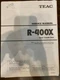 TEAC R-400X R400X CASSETTE DECK Service Manual **ORIGINAL**