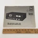 Vintage Dual C809 Owner's Manual - Printed in Germany - Fast Shipping 