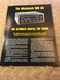ORIGINAL MCINTOSH-MR80 DIGITAL FM TUNER- PRODUCT SPEC INSERT D1029