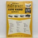 Sams Photofact Auto Radio Series Vol 137 Vtg January 1973 AR-137 Service Manual