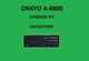 Stereo Amplifier ONKYO A-8800 Repair KIT - all capacitors