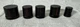 Sansui  AU- D11 original black knobs (set of 5) - Parting Out