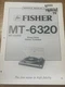 Fisher MT-6320 MT-6320C Direct Drive Turntable Original Service Repair Manual