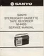 Sanyo M 4420 Stereocast Cassette Tape Recorder Service Manual