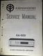 KENWOOD KA-500 Amplifier Service Manual Original HSQ