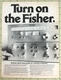 1975 Fisher FM-2300 CA-2300 Stereo 1-Page Magazine Ad