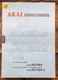 Akai AT-K03 AT-V04 -V04L Tuner  Service Manual *Original*