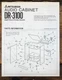 Mitsubishi DR-3100 Audio Cabinet Owners / User Manual *Original*