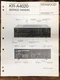 Kenwood KR-A4020 Receiver  Service Manual *Original*