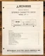 Mitsubishi DT-11 Cassette Service Manual *Original*