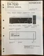 Kenwood DX-7030 DAT Tape Deck Service Manual *Original*