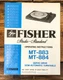 Fisher MT-883 MT-884 Record Player / Turntable Owners / User Manual *Original*