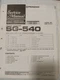 PIONEER SG-505 SG-540 SG-550 Graphic Equalizer Service Manual Photocopy